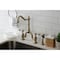 Kingston Brass KS7753TALBS Bridge Kitchen Faucet with Brass Sprayer, Antique Brass KS7753TALBS - alternate 5